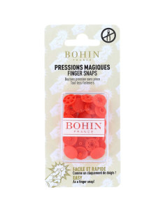 Magic snap buttons without pliers 13 mm - Orange