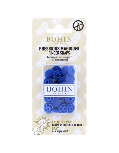 Magic snap buttons without pliers 13 mm - Royal blue