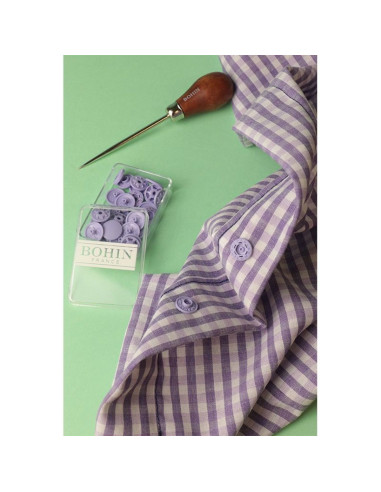 Magic snap buttons without pliers 13 mm - Purple