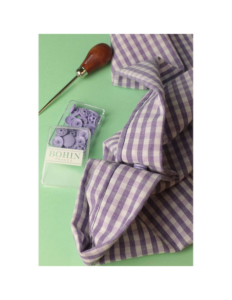 Magic snap buttons without pliers 13 mm - Aqua green
