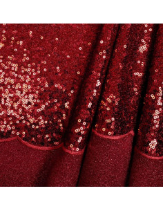 Sequin fabric - Red