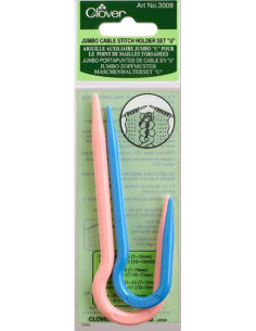 Set of 2 Jumbo needles for cables