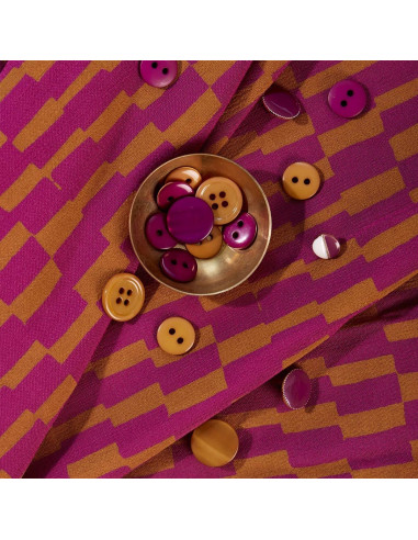 Domino Dahlia Viscose Fabric - Atelier Brunette