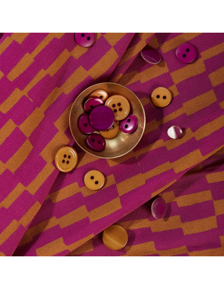 Domino Dahlia Viscose Fabric - Atelier Brunette