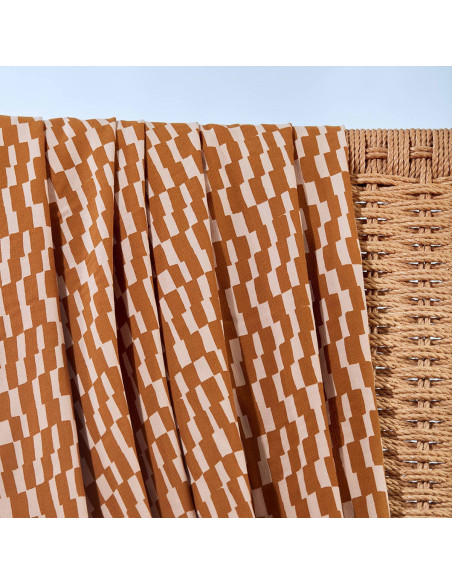 Domino Ochre Viscose Fabric - Atelier Brunette
