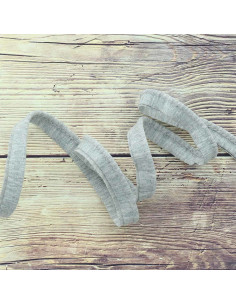 Jersey piping - Light heather gray
