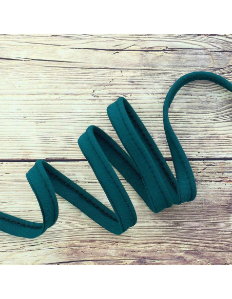 Jersey piping - Petrol blue