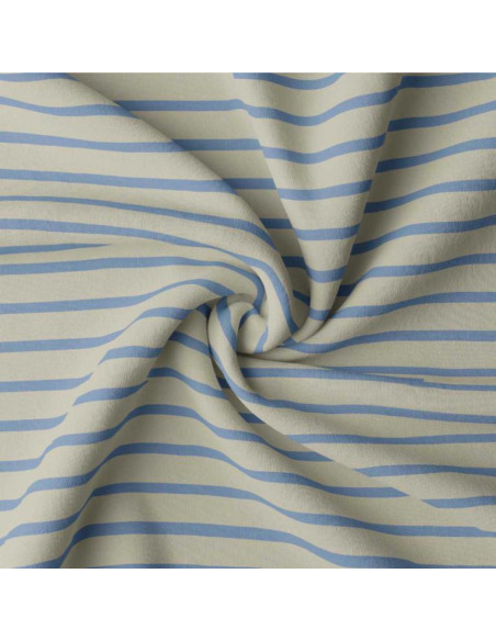 Breton striped jersey fabric - Linen and Baltic