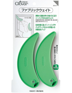 Set of 2 bean-shaped weights for sewing Clover