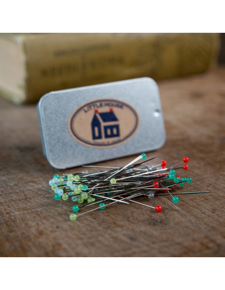 Box of 80 ultra-fine pins Shibori Dragon Little House