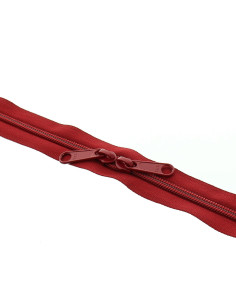 Back-to-back nylon closure for bags 60 cm - Bordeaux