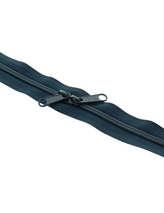 Back-to-back nylon closure for bags 60 cm - Navy blue