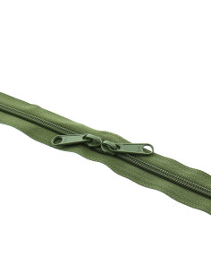 Back-to-back nylon closure for bags 60 cm - Khaki