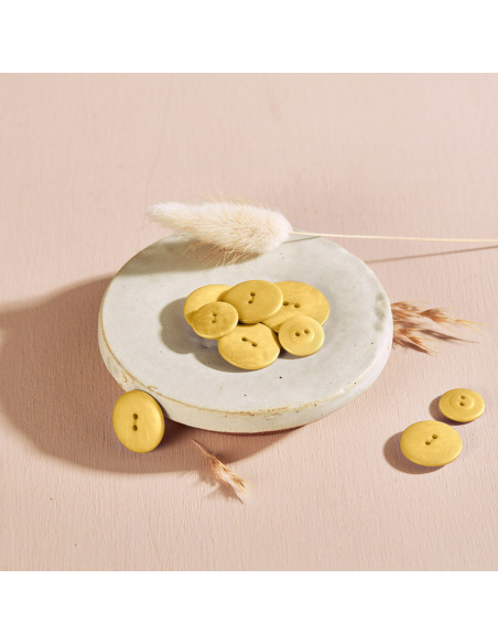 Palm Button - Lemon