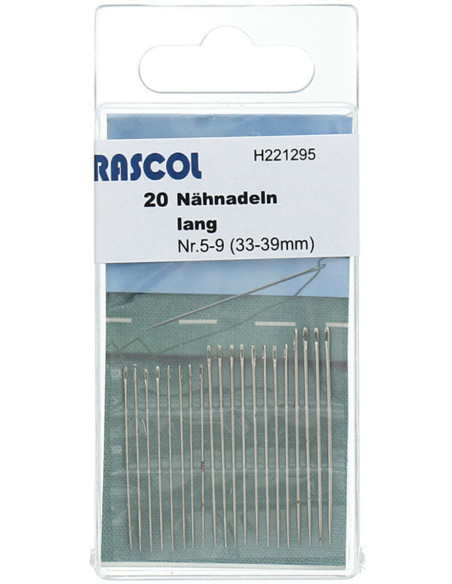 Long sewing needles Rascol - Assortment 5/9