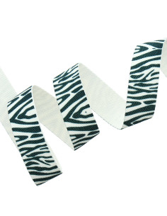 Polyester strap - White zebra