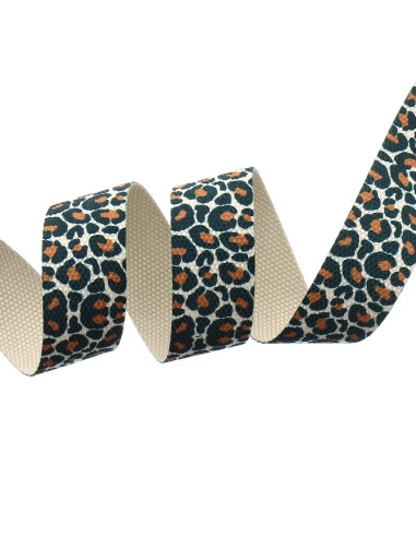 Polyester strap - Leopard