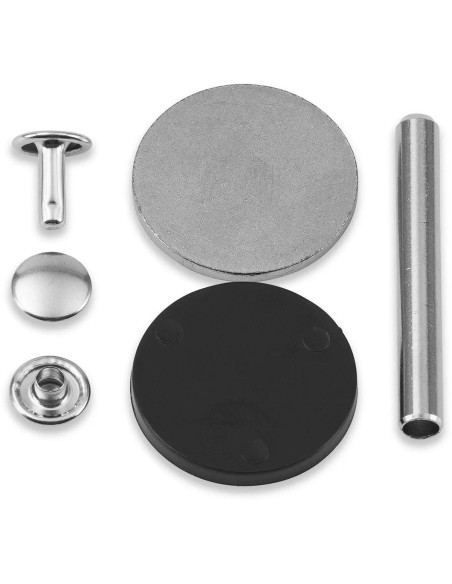 Set of 20 tubular rivets 4-6 mm silver VARIO Creative Tool