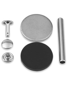 Set of 12 tubular rivets 6-9 mm silver VARIO Creative Tool 2