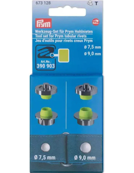 Tool set for hollow rivets 7.5 and 9 mm VARIO Creative Tool