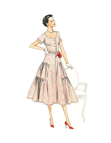 Dress and belt pattern - Vogue 9106