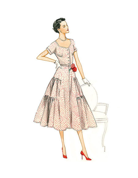 Dress and belt pattern - Vogue 9106