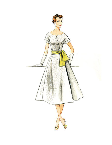 Dress and belt pattern - Vogue 9105