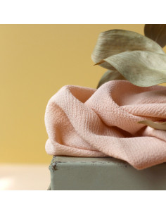 Moroccan crepe fabric in viscose Petal - La Maison Naïve