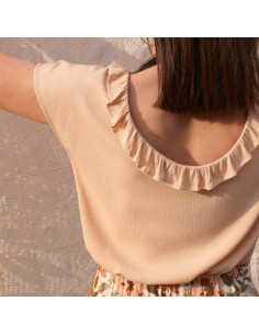 Moroccan crepe fabric in viscose Petal - La Maison Naïve 2