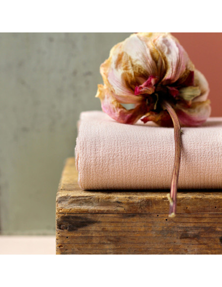 Moroccan crepe fabric in viscose Petal - La Maison Naïve