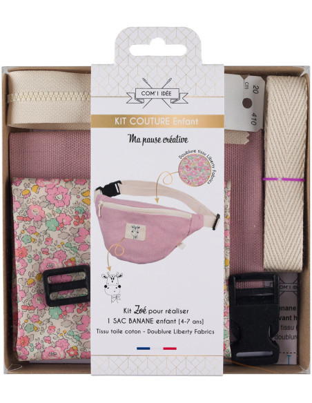 Children's fanny pack sewing kit - Zoé