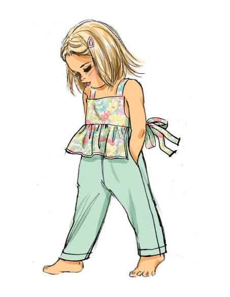 Overall and dress pattern - Butterick 6936