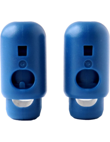Set of 2 YKK cord stoppers - Petrol blue