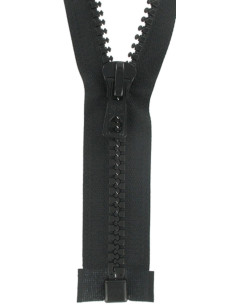 Large synthetic separable zipper - Black