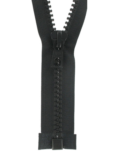 Large synthetic separable zipper - Black