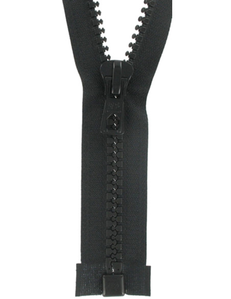 Large synthetic separable zipper - Black
