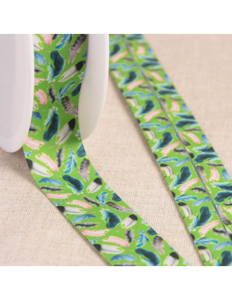 Bias feathers - Anise green