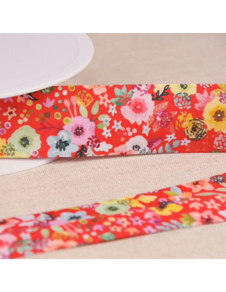 Bias flowers - Red