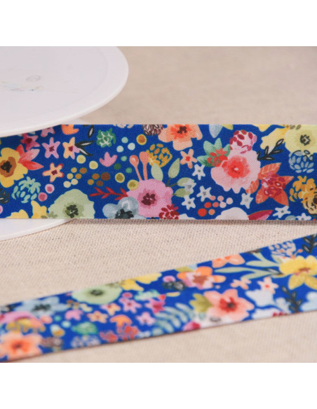 Bias flowers - Royal blue
