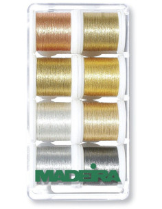 Mini box of Heavy Metal 30 Madeira embroidery threads