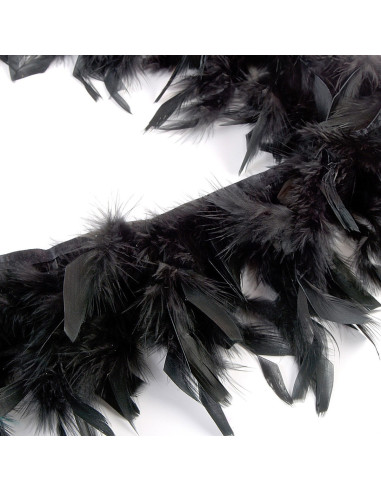 Feather fringe - Black