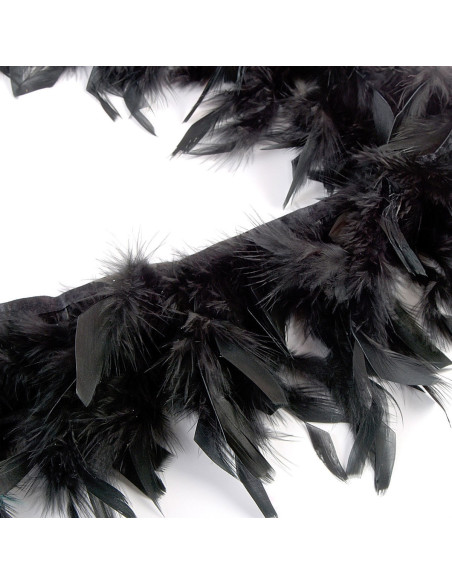 Feather fringe - Black