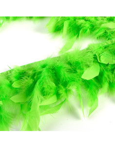Feather fringe - Anise green