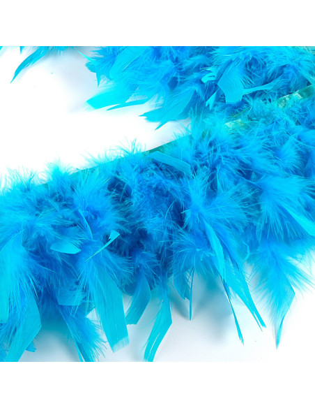 Feather fringe - Turquoise blue