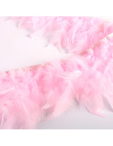 Feather fringe - Light pink