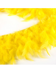 Feather fringe - Lemon yellow