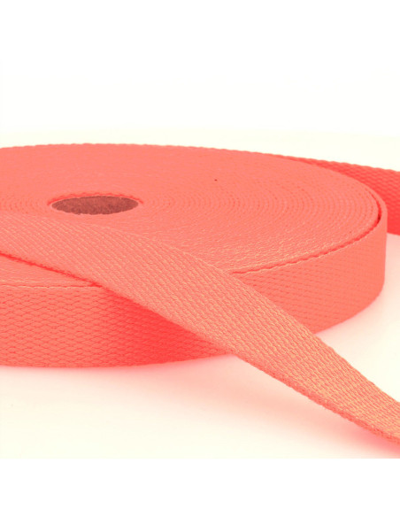 Cotton strap for bags - Coral