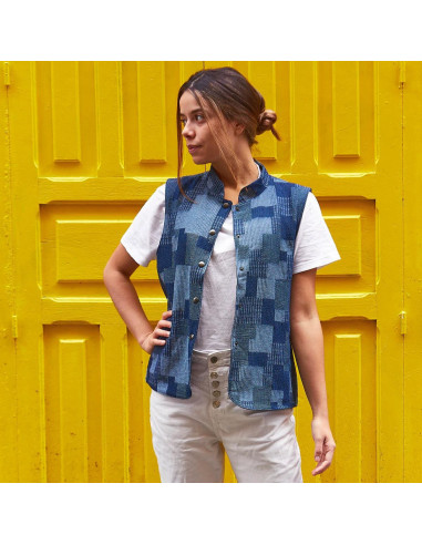 Sleeveless Vest Pattern Rabat - Ikatee