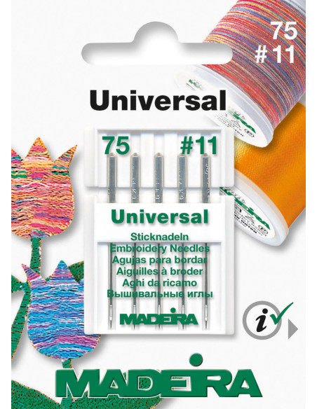 Madeira universal machine embroidery needles