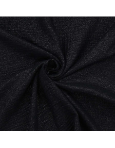Iridescent double gauze cotton fabric - Black